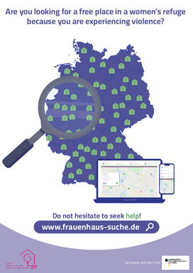 ZIF Frauenhaus-Suche Plakat A4 EN Hell ZIF Frauenhaus-Suche Plakat A4 EN Hell