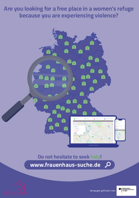 ZIF Frauenhaus-Suche Plakat A4 EN Dunkel ZIF Frauenhaus-Suche Plakat A4 EN Dunkel